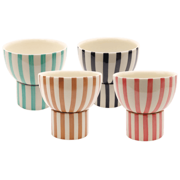 Kaya Striped 2-Piece Ceramic Bowl Planter by Justina Blakeney™ Jungalow® Planters