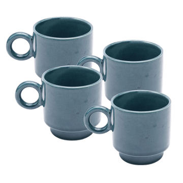Kaya Ceramic Mug Set, Blue by Justina Blakeney™ Jungalow® Kitchen