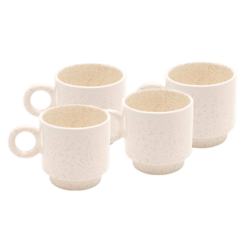 Kaya Ceramic Mug Set, Cream by Justina Blakeney™ Jungalow® Kitchen