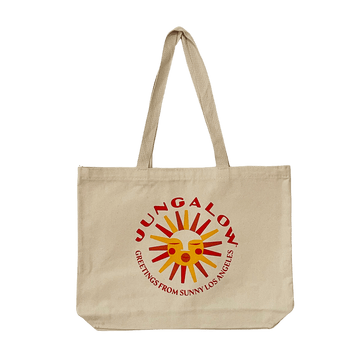 Sunny Los Angeles Tote Bag, Natural by Jungalow® Jungalow® Apparel
