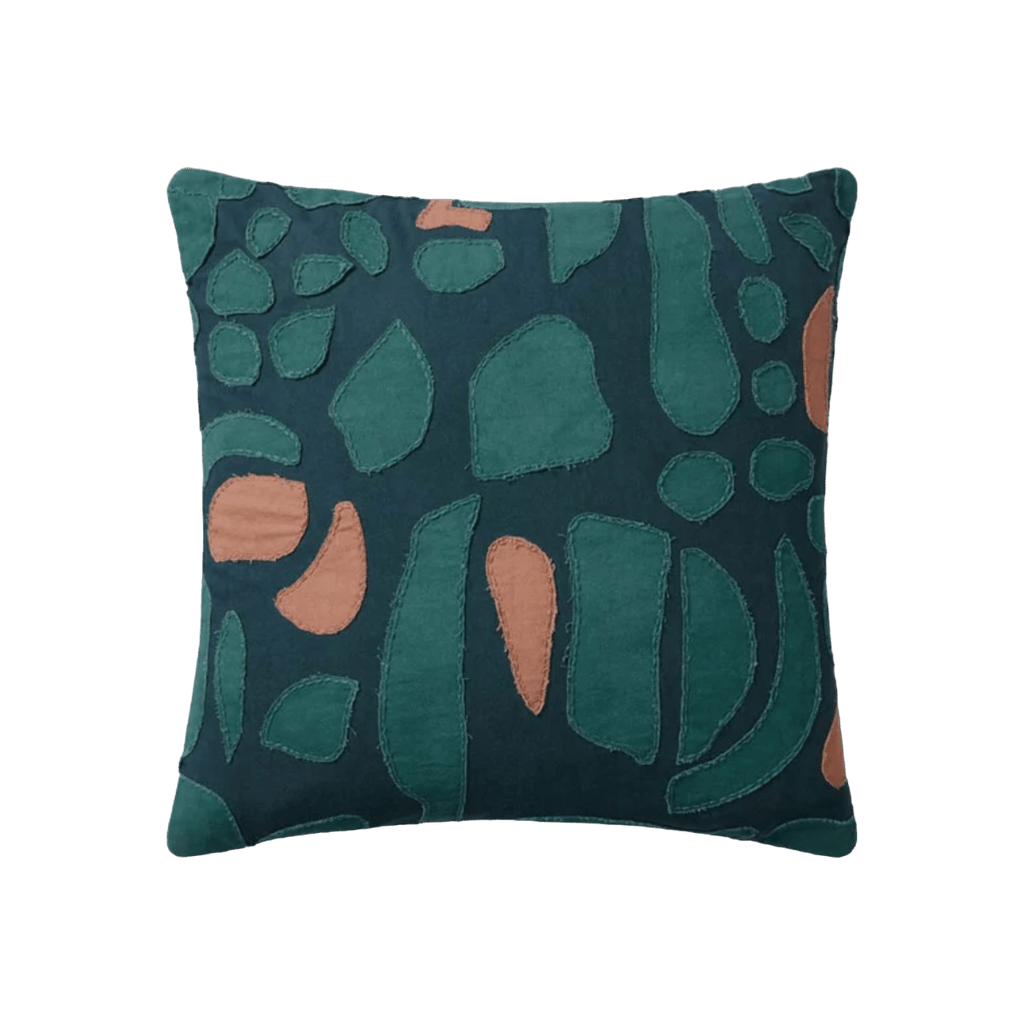 Amalia Pillow in Teal + Clay by Justina Blakeney® X Loloi 22"x22" Poly Filling Loloi Rugs Pillows